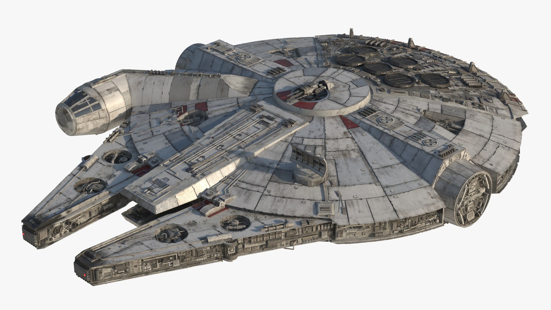 Millennium Falcon Simple Interior 3D model preview