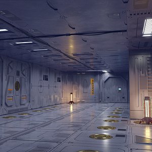 sci-fi set model and textures