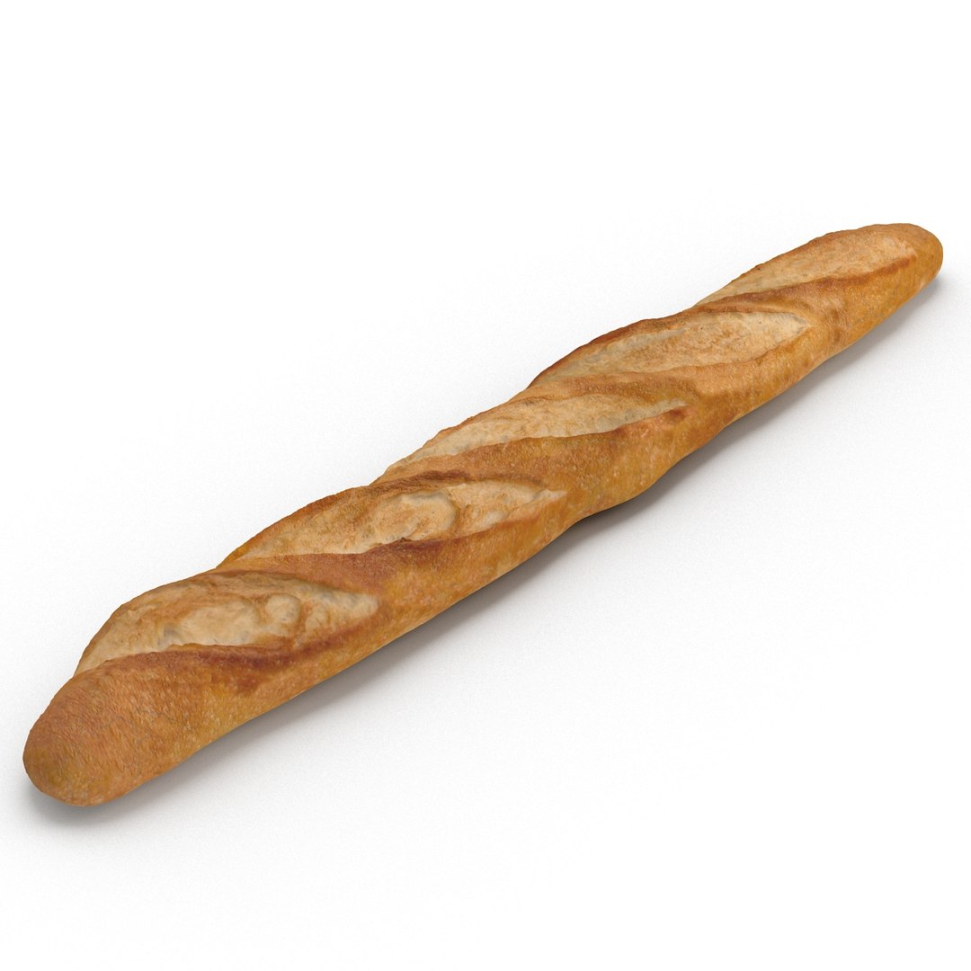Baguette 2 3D model preview