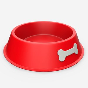 3D Plastic Dog Bowl model