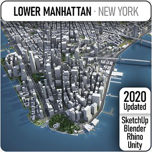 3D lower mahhattan - new york