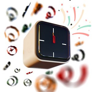 New Year Alarm Clock 3D
