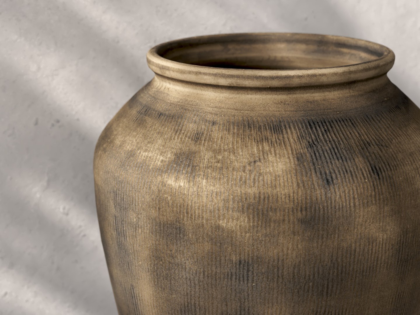 Brown Ceramic Floor Vase 3D TurboSquid 2152618