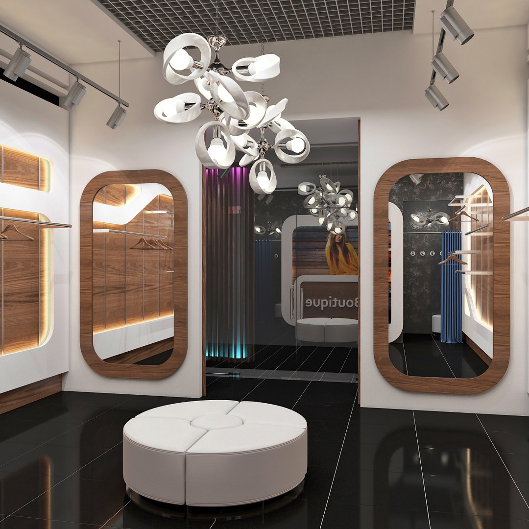 3d Model Scene Fashion Boutique