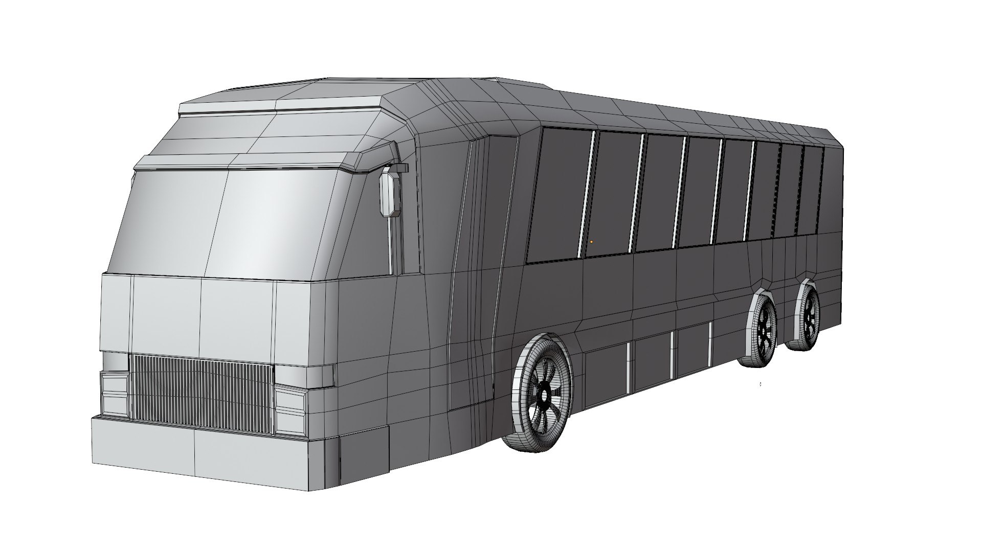 Bus 3D Low-Poly Model Low-poly 3D Model 3D Model - TurboSquid 1755462