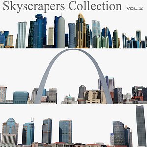 skyscrapers 2 3D model