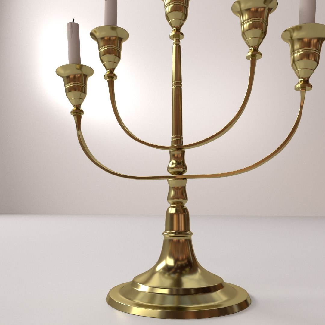 candlestick candle stick 3d model