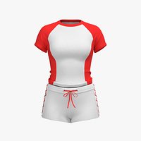3D T Shirt Shorts Set