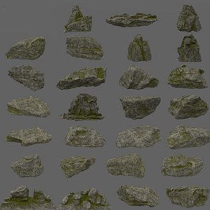 rock forest 3D model