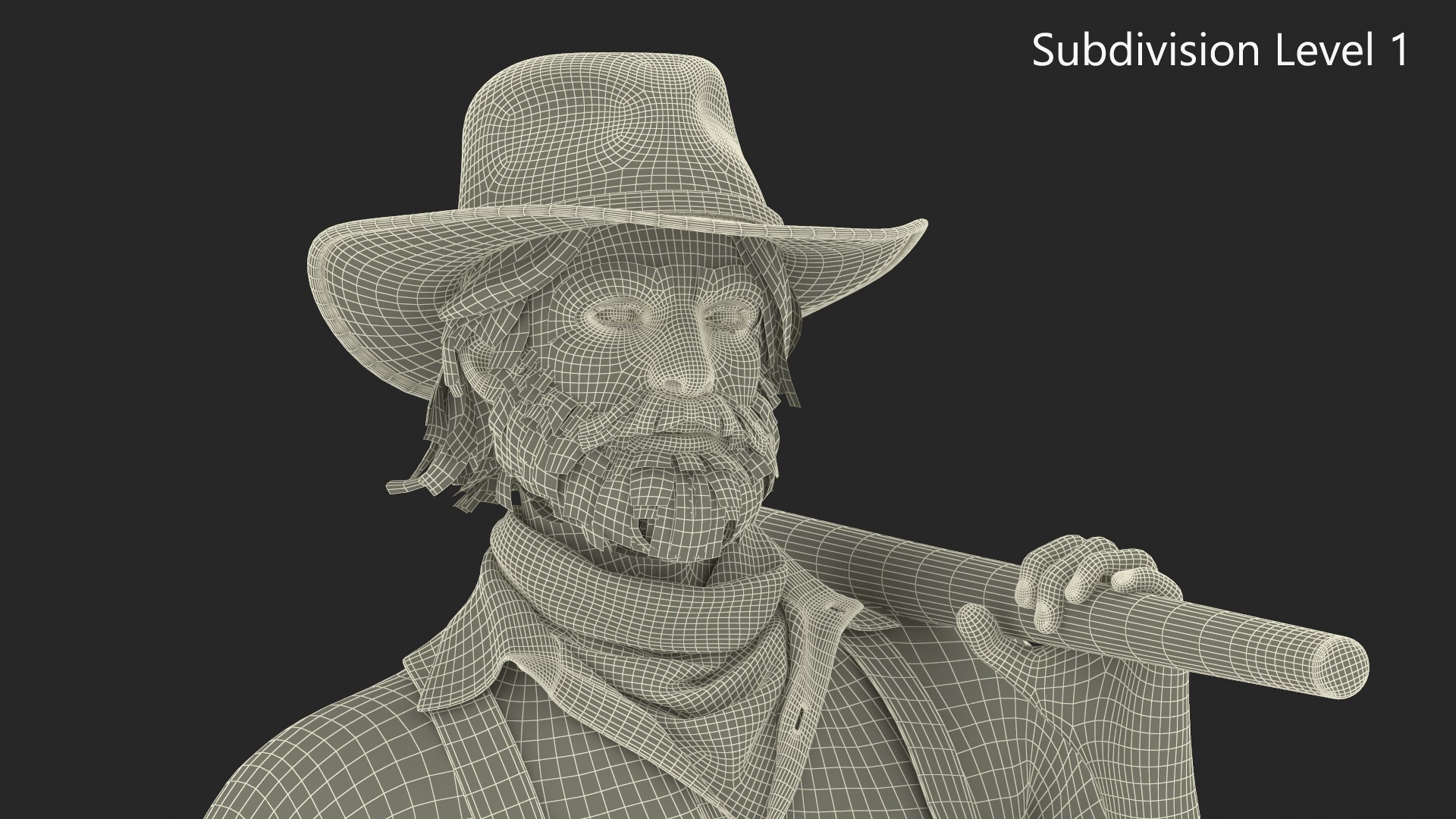 3D Model Gold Rush Prospector Standing - TurboSquid 2307249