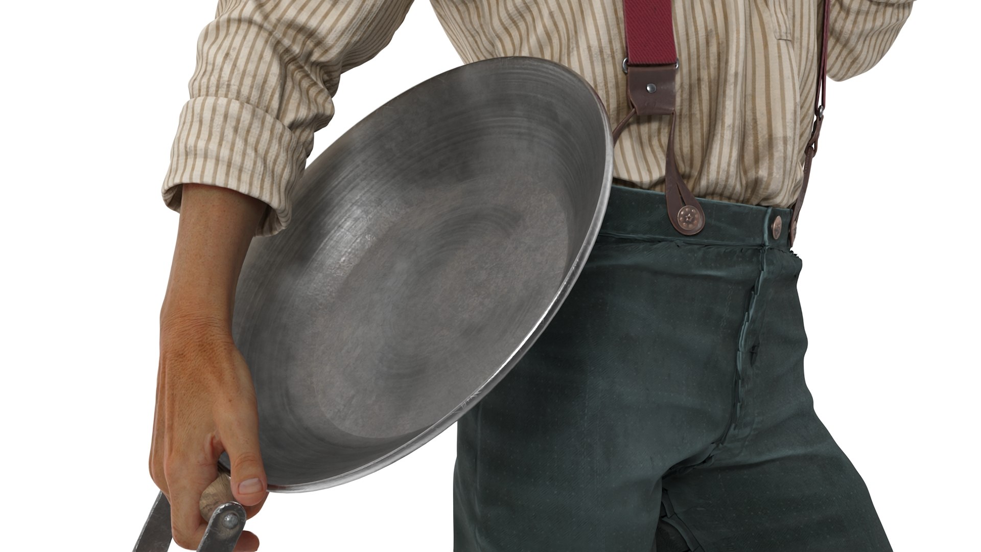 3D Model Gold Rush Prospector Standing - TurboSquid 2307249