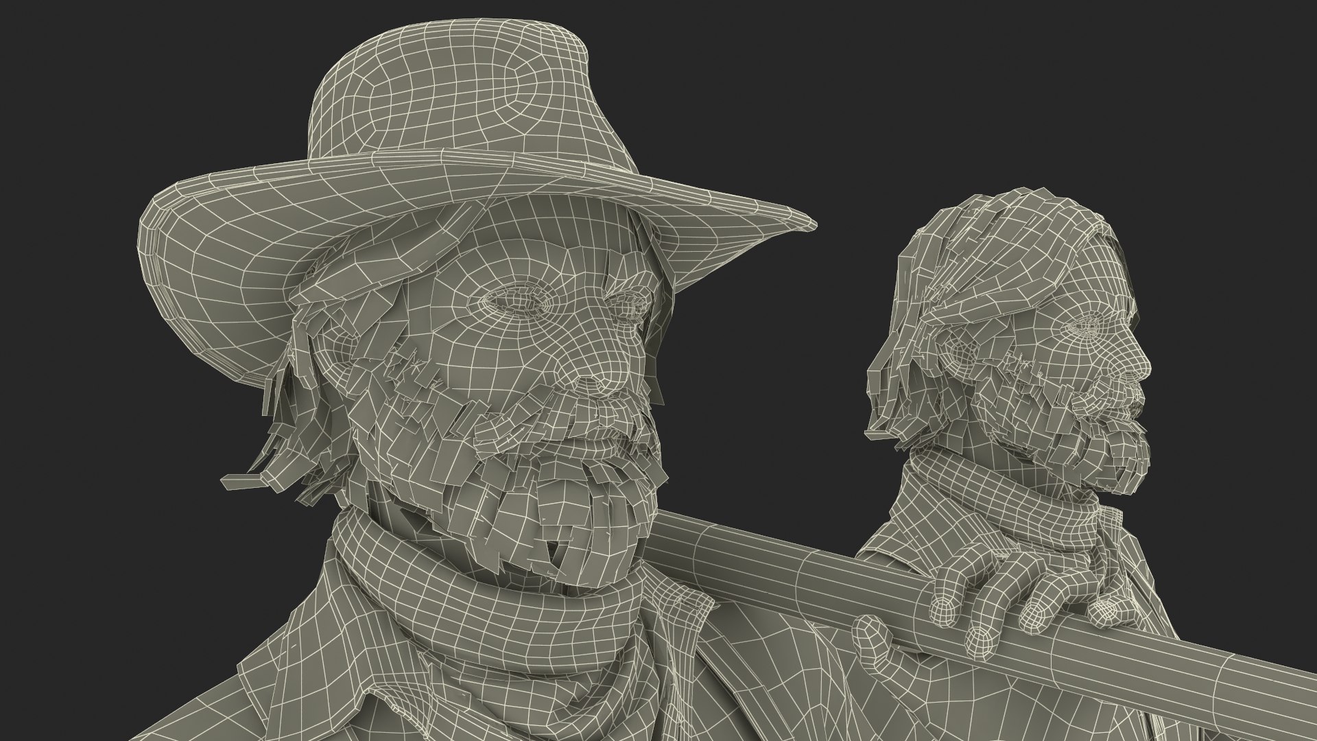 3D Model Gold Rush Prospector Standing - TurboSquid 2307249