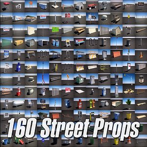 urban street props pack 3d max