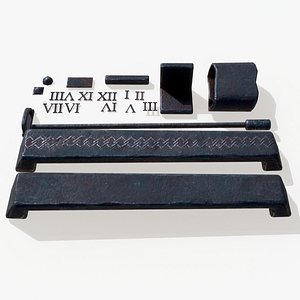 Medieval metal kit 3D model