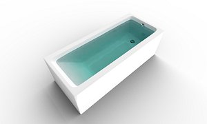 Bath Cersanit Crea 170x75cm 3D model