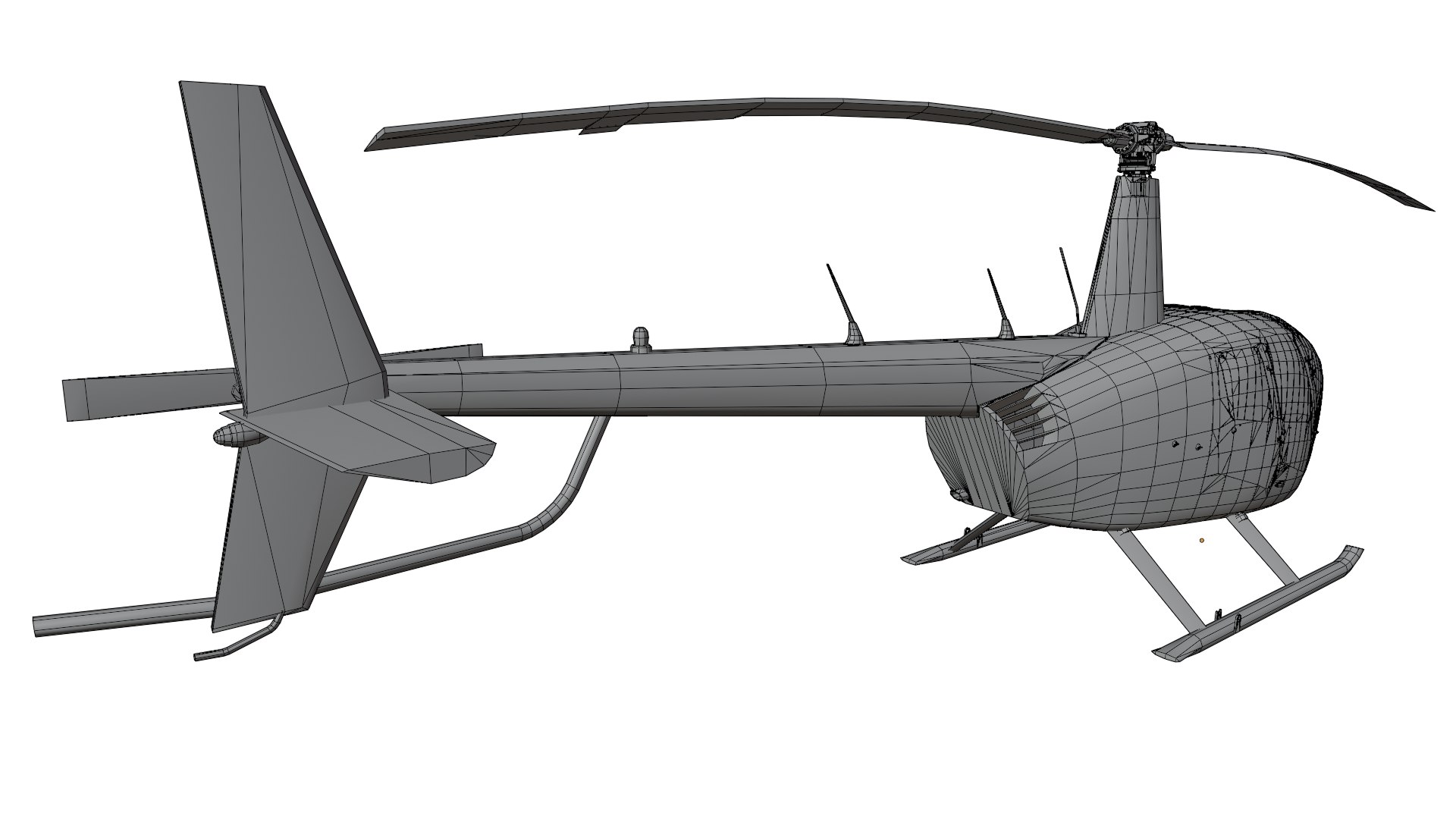 Robinson R44 Model - TurboSquid 2422564