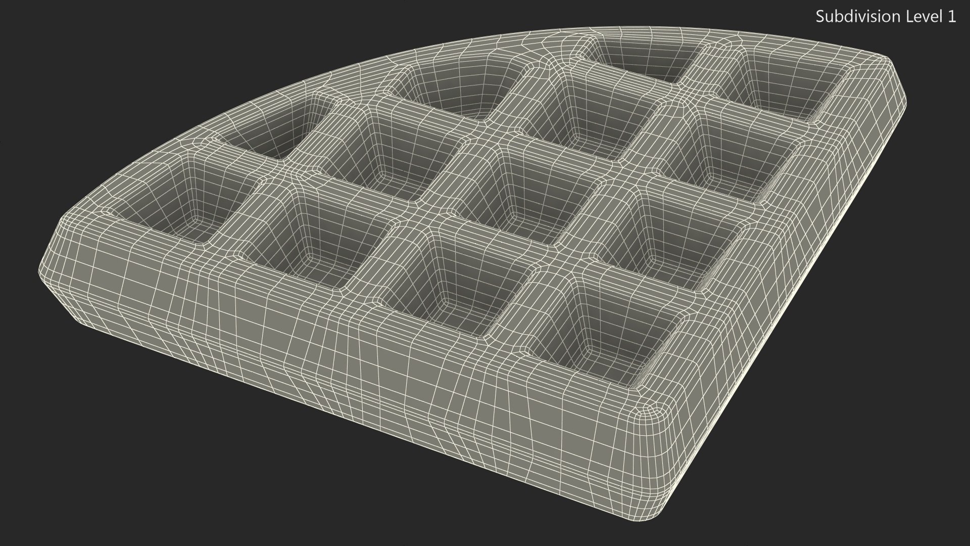 Piece of Waffle 3D model https://p.turbosquid.com/ts-thumb/KX/VhIiUC/DW/pieceofwafflevray3dmodel022/jpg/1674757740/1920x1080/fit_q87/bd7267ae02572b98a97f916a58d0bb52d1cab673/pieceofwafflevray3dmodel022.jpg