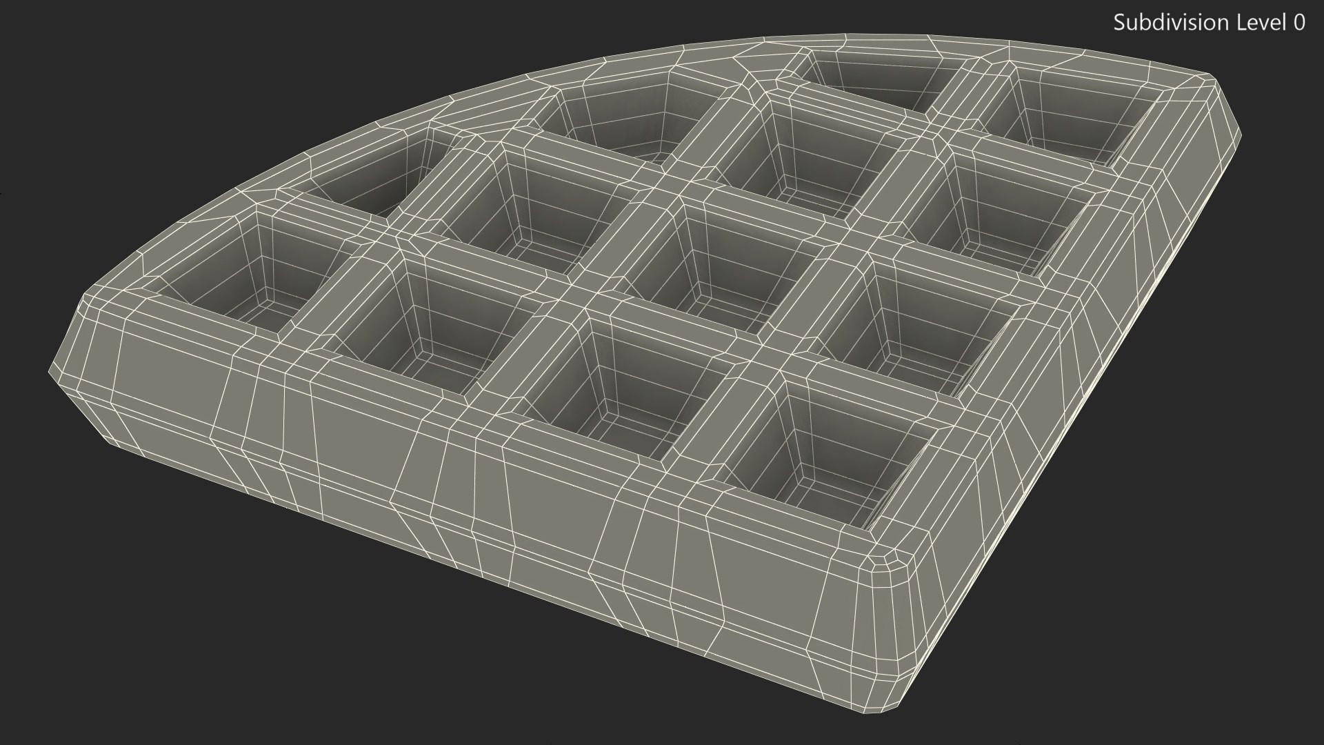 Piece of Waffle 3D model https://p.turbosquid.com/ts-thumb/KX/VhIiUC/ZB/pieceofwafflevray3dmodel021/jpg/1674757735/1920x1080/fit_q87/e03a2737818f1969c45bc45fa828ad99d766ebbc/pieceofwafflevray3dmodel021.jpg