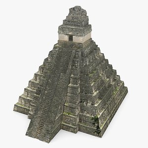 3d model tikal temple 1