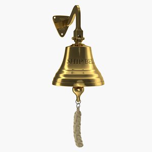 3D bronze ship bell model
