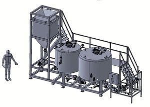 Automatic Starch Cooking System - Industrial Starch Mixing and Cooking Equipment