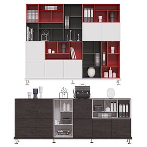 bookcase furniture 3D model