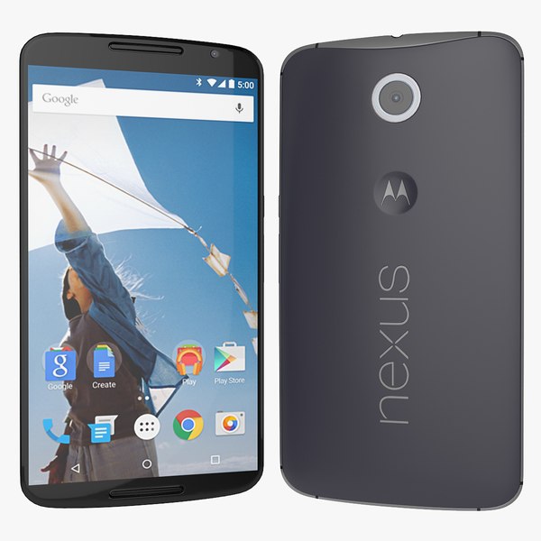 3d model google nexus 6 motorola