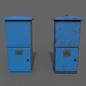 PBR Electric Box Blue V4 model