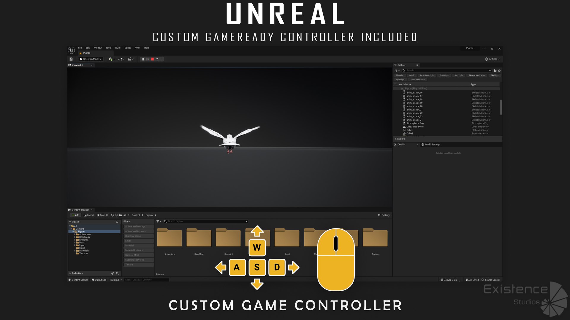 3D White Pigeon - Flying System - Bird Behavior model https://p.turbosquid.com/ts-thumb/KX/nFiIxw/Qp/unreal_05/jpg/1761649614/1920x1080/fit_q87/98b43073ebd97e1dd6d769d352a4c771e14c6df0/unreal_05.jpg