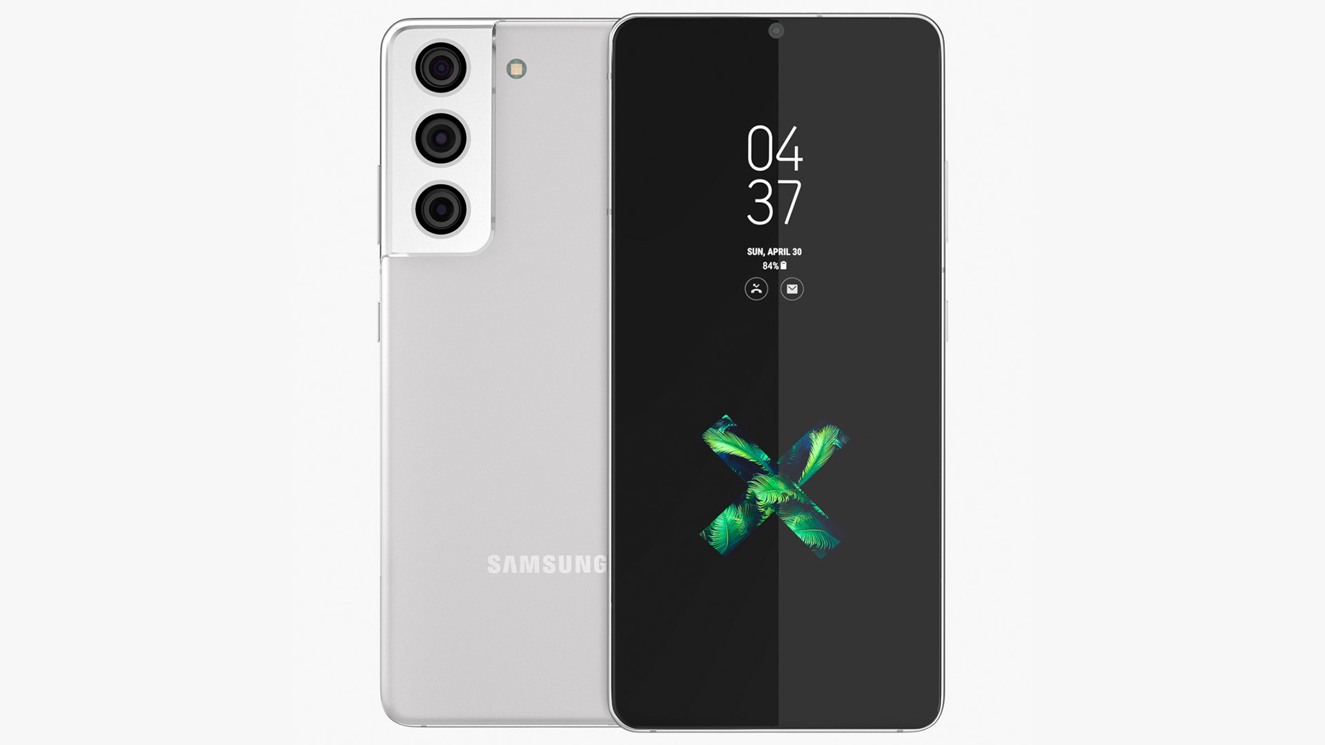 Samsung Galaxy S21 Phantom White 3D model preview