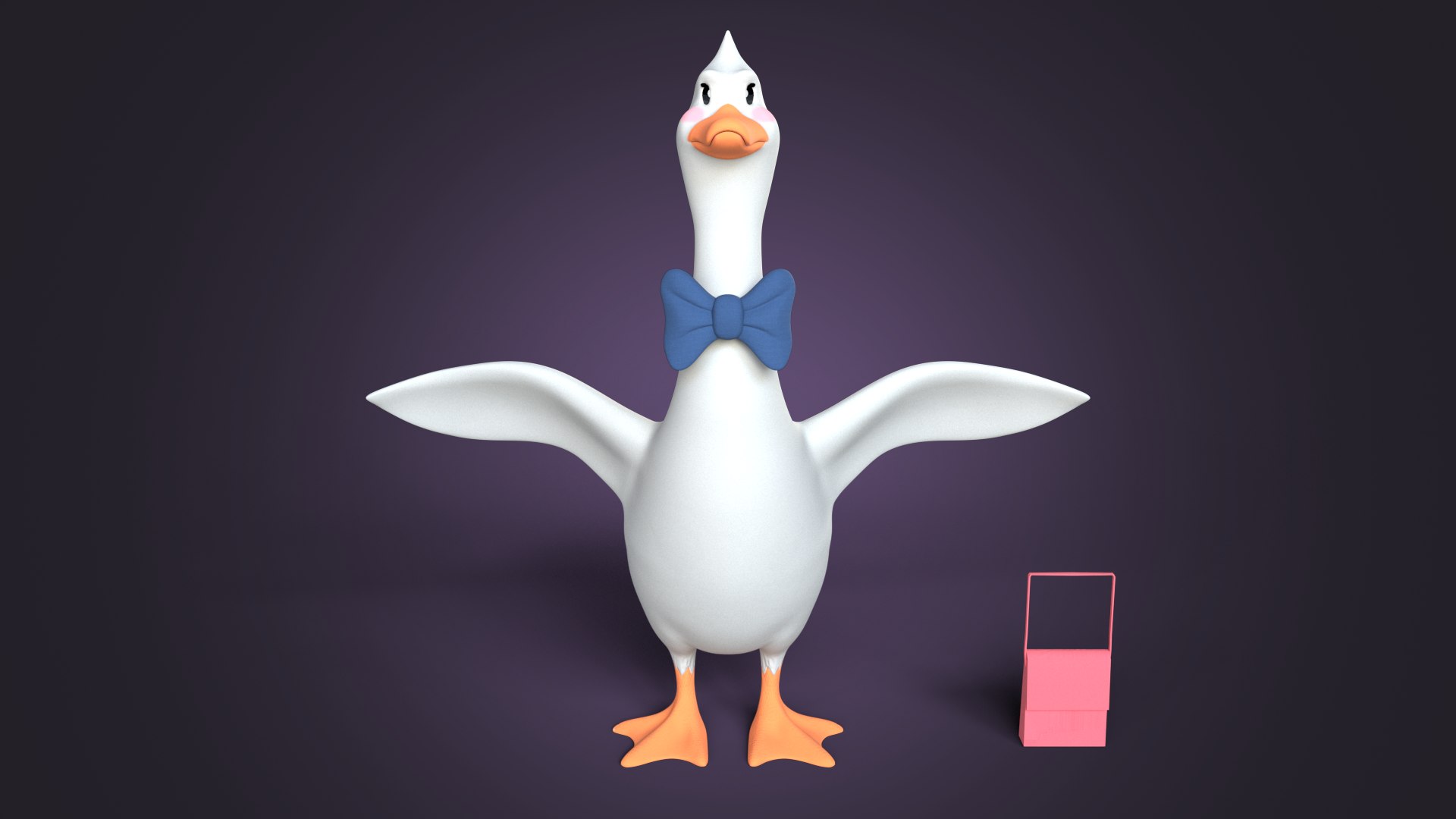 3D Model Cartoon Goose - TurboSquid 2097243