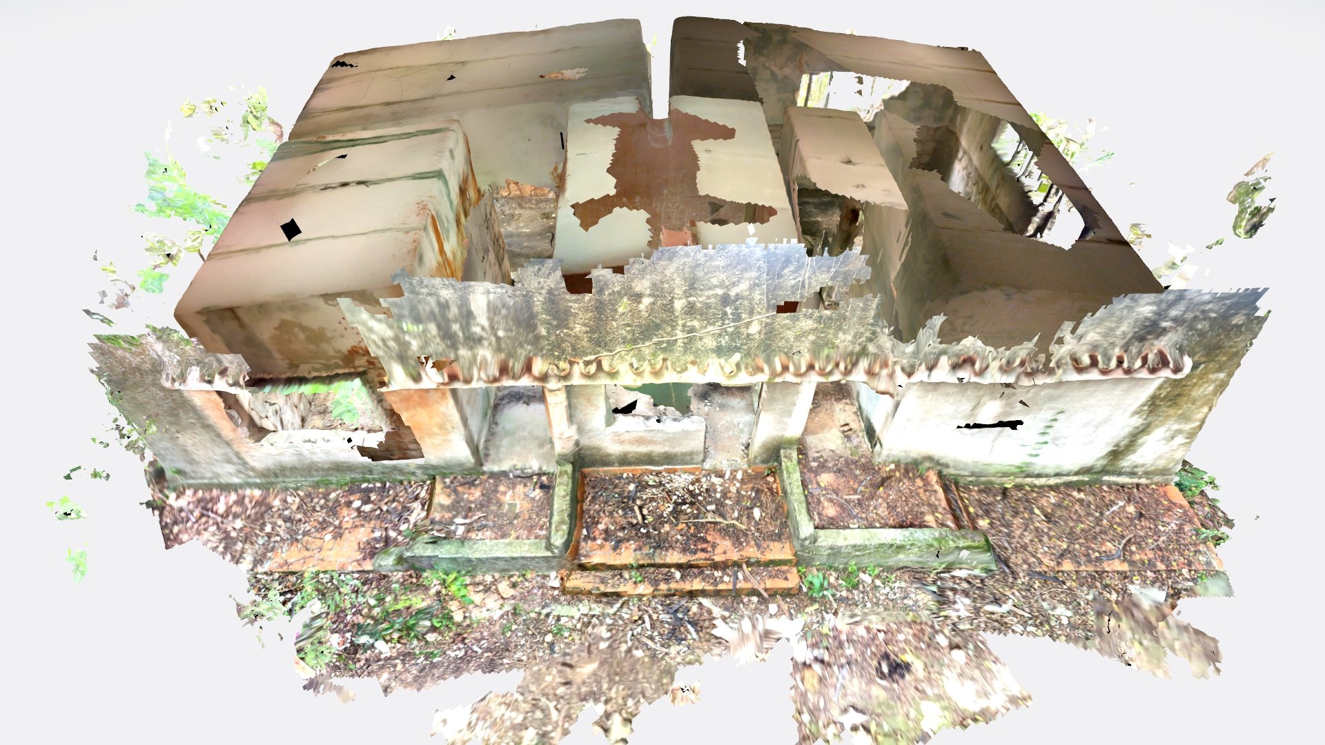 3D Abandoned Cafeteria - TurboSquid 1968284