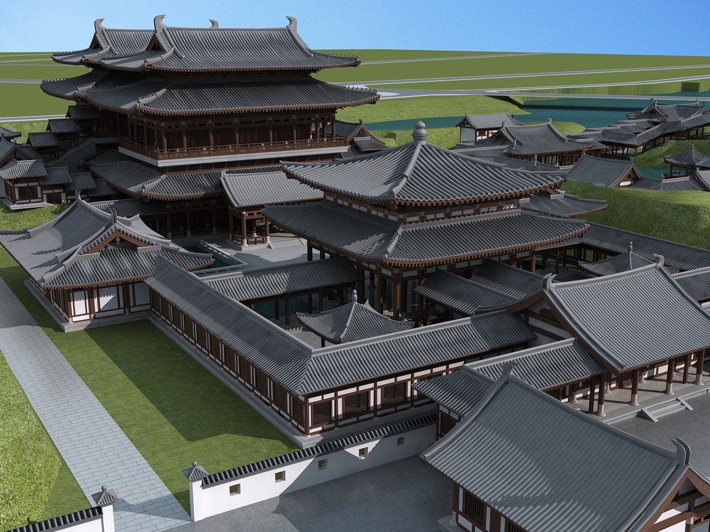中国古代建筑 8 3D https://p.turbosquid.com/ts-thumb/Ce/lzF9yP/CE ...