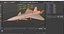 Stealth Unmanned Fighter Jet White Rigged for Cinema 4D 3D model