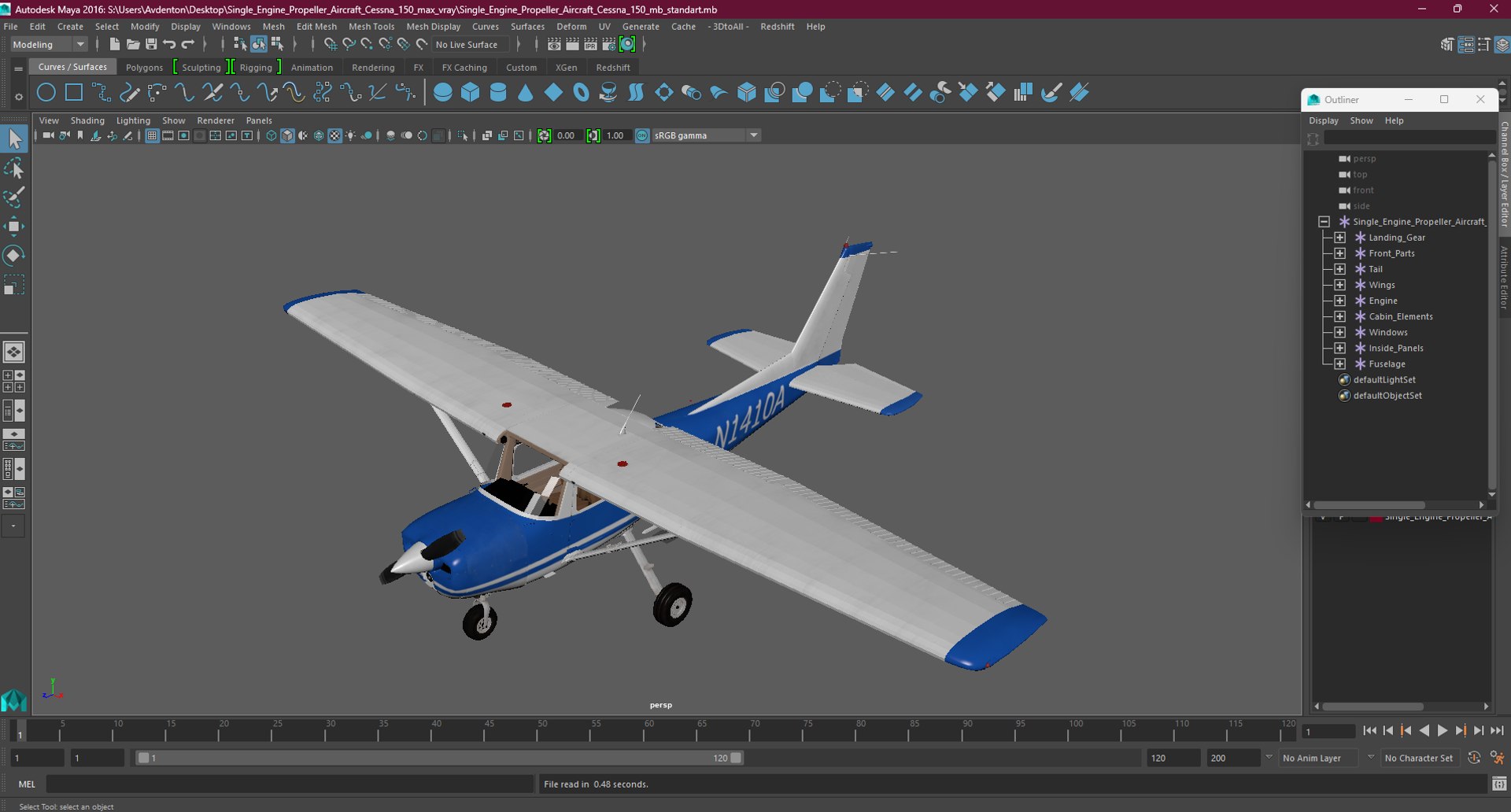 3D Single Engine Propeller Aircraft Cessna 150 https://p.turbosquid.com/ts-thumb/KX/sHl61x/W4/singleenginepropelleraircraftcessna150c4dmodel051/jpg/1717287862/1920x1080/fit_q87/a40009be7712b39c3b55d013dc9f28a8973cac38/singleenginepropelleraircraftcessna150c4dmodel051.jpg