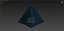 lowpoly Spaceship Pyramid sci fi