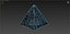 lowpoly Spaceship Pyramid sci fi