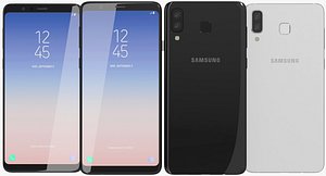 realistic samsung galaxy a8 3D model