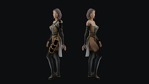 Asian Woman Character - Game Ready