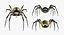 3D Rigged Spiders Collection 3 for Cinema 4D