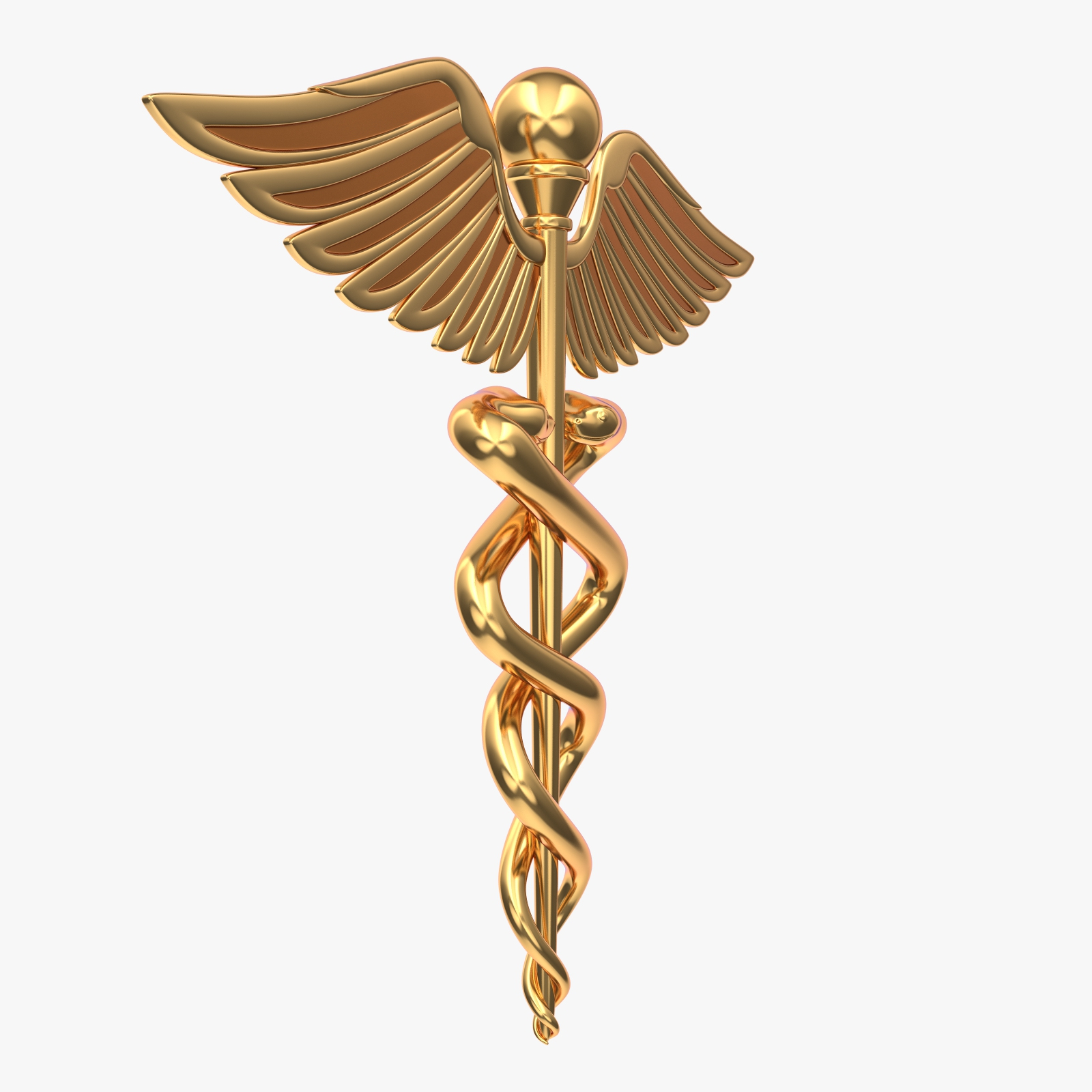 3d model caduceus medical