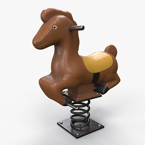 3D PBR Outdoor Spring Swing Playground Toy C