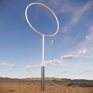 Sci-fi Monorail pole 002