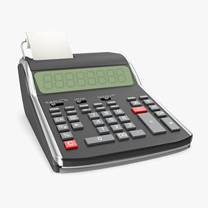Printing calculator 3D model