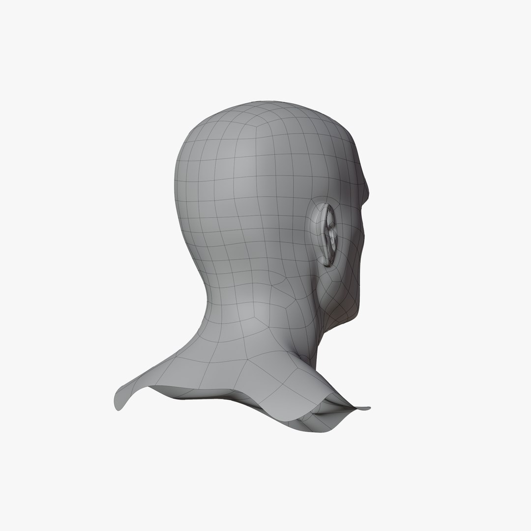 Male Mannequin Head 3D Model - TurboSquid 2050982