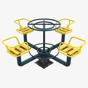 3D model Merry-go-round 4-seat