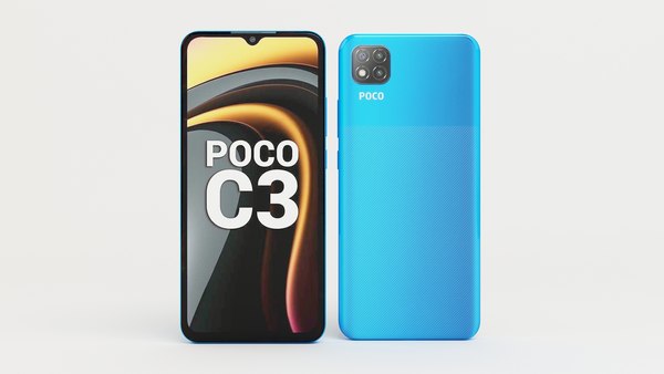 Xiaomi poco c3 model - TurboSquid 1676038