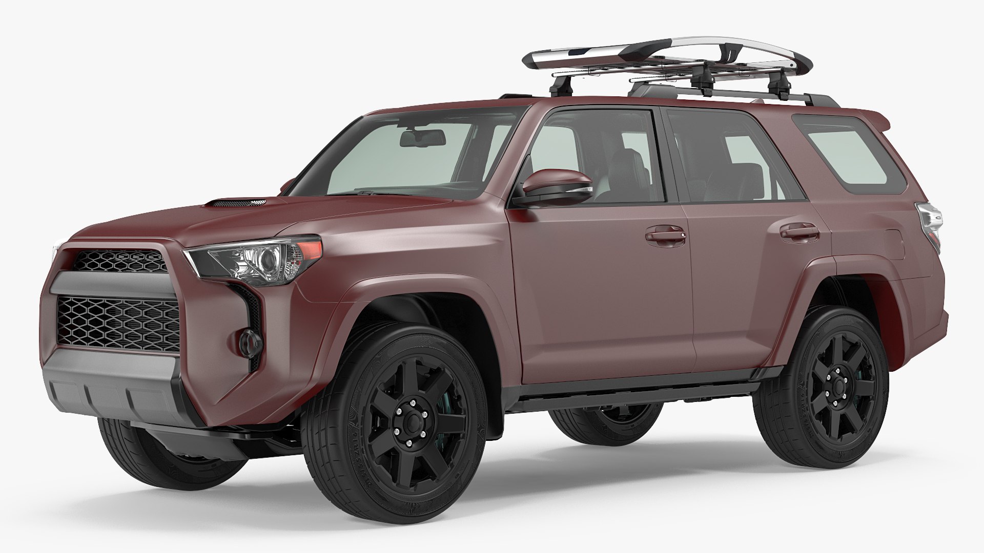 SUV 4x4 with Roof Rack 3D model preview