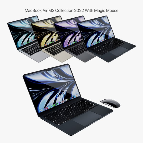 Apple MacBook Air M2 コレクション 2022 マジックマウス付き3Dモデル - TurboSquid 1937303