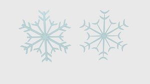 3d model snow flake snowflake